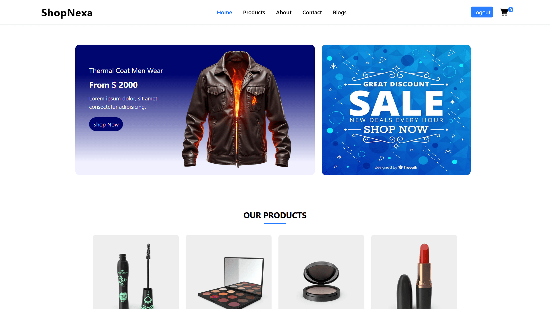ShopNexa - Fully Functional E-Store