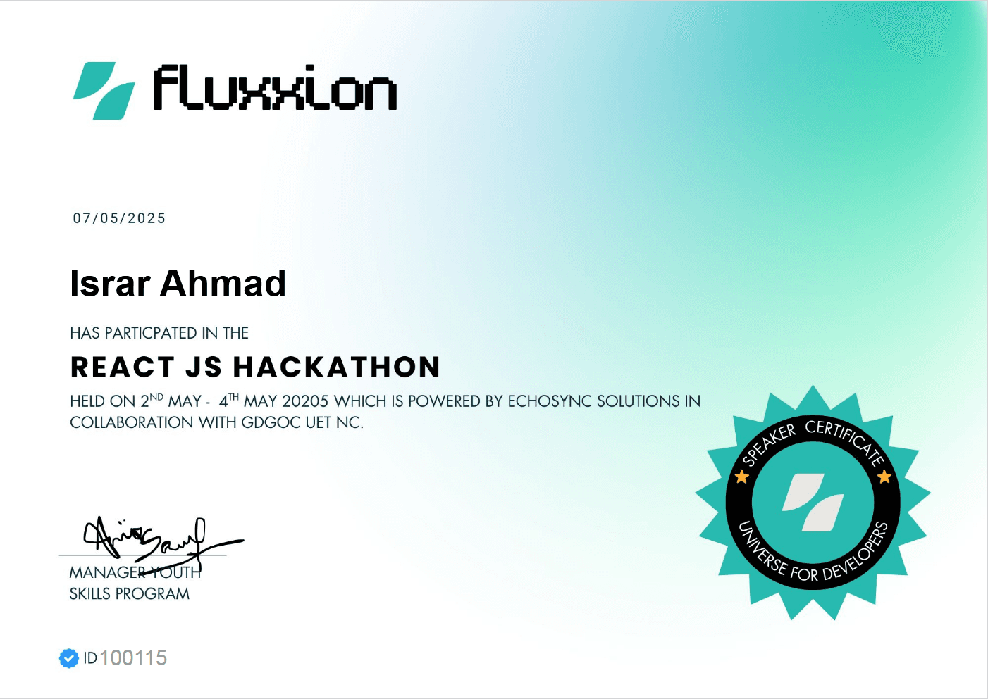 Fluxion Hackathon 2024