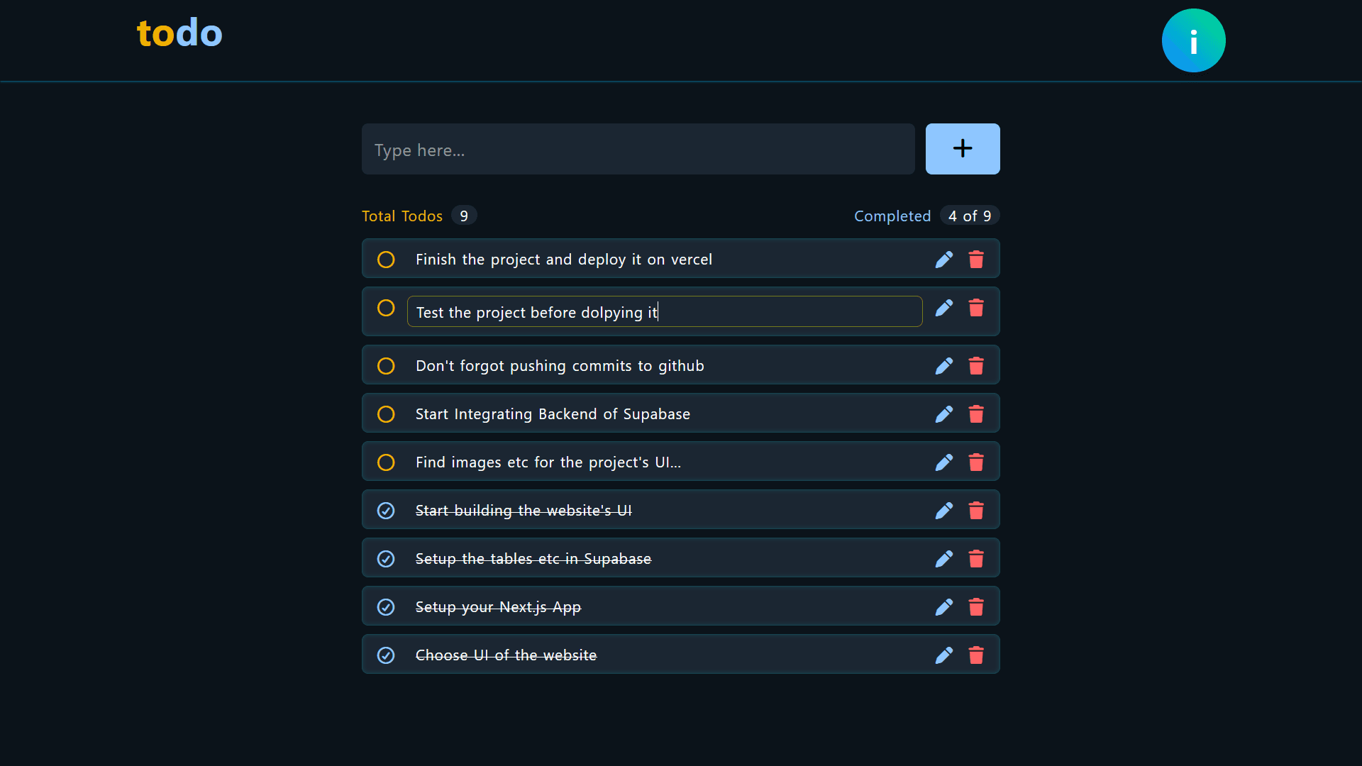 React Todo App with Authentication