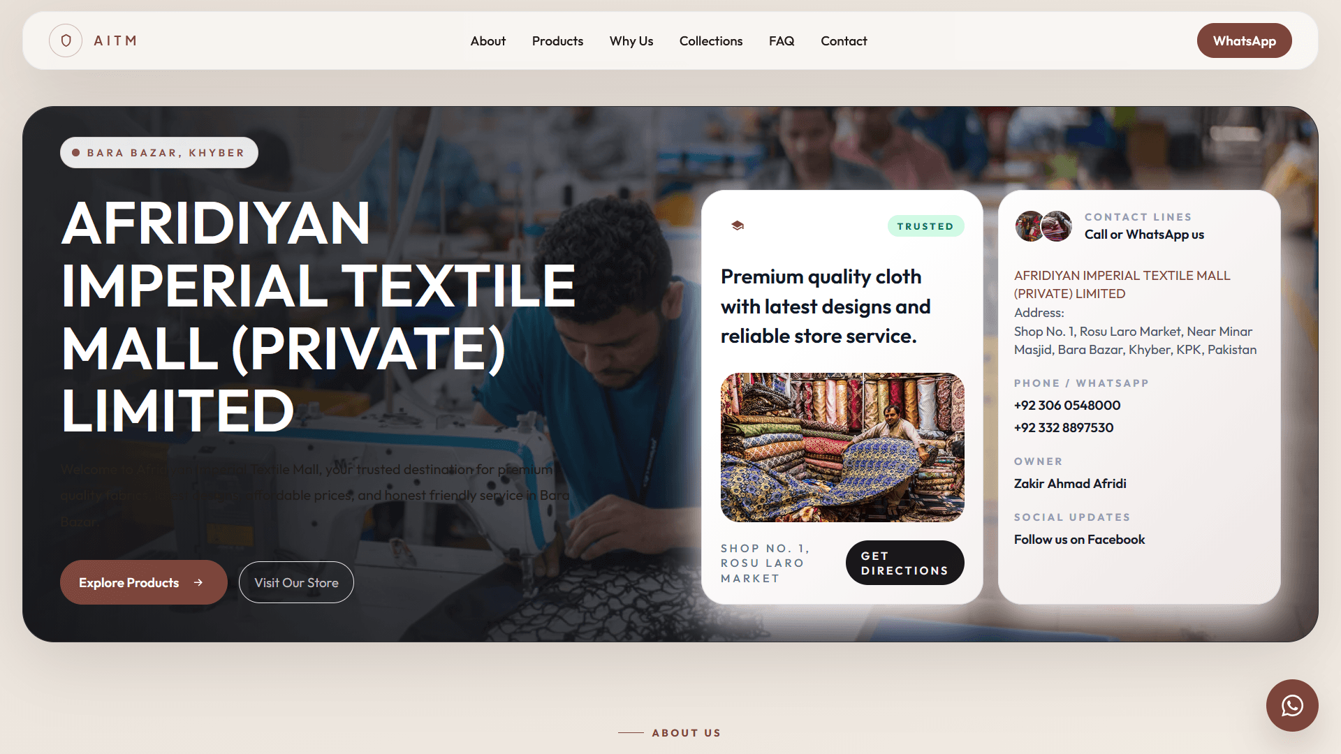Textile E-Commerce Platform (Figma to Code)